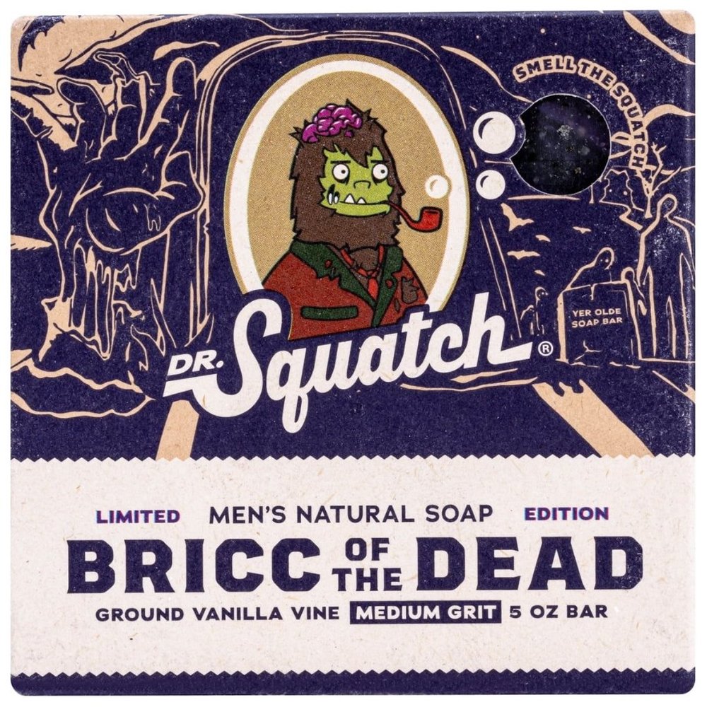 Dr Squatch Bricc Dead Bar Soap for Men Halloween Special